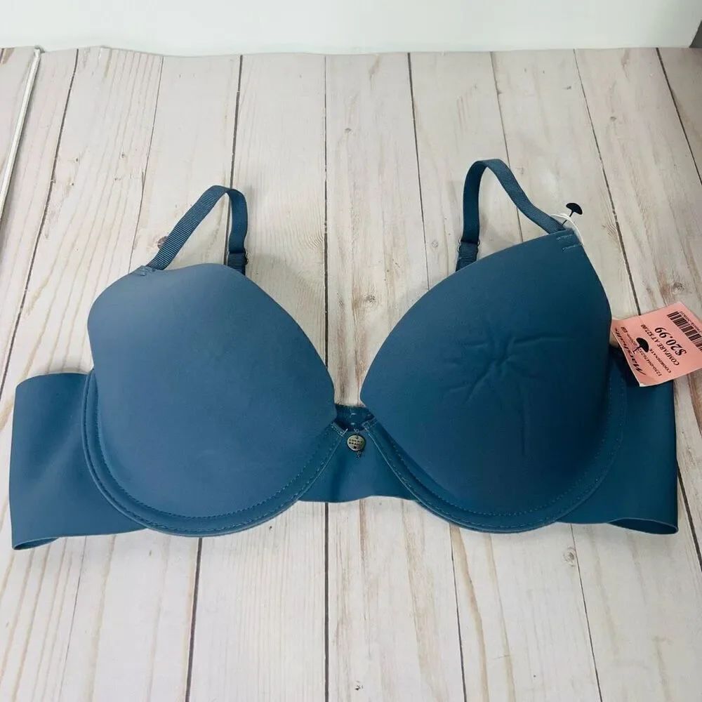 Lucky Brand Light Lift Demi Bra Sz 36 B Blue NWT!